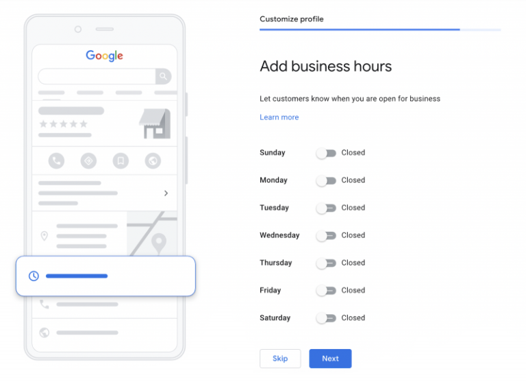 Add your Business Hours in Google My Business Page